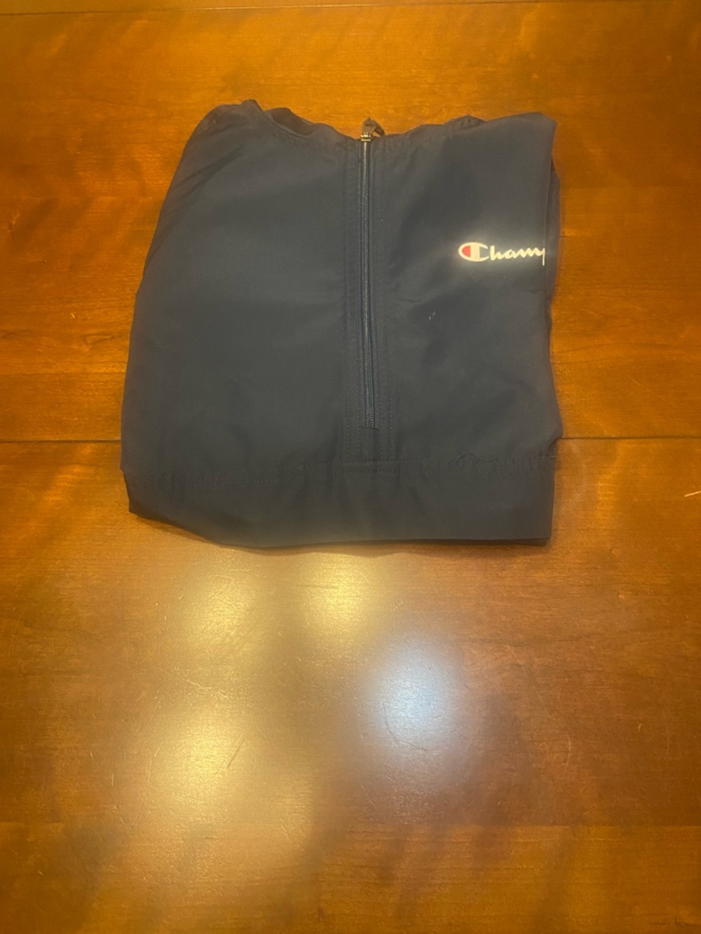 Champion Stadium Packable Navy Blue Rain Jacket Men's Small
